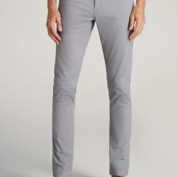 American Tall – Size 28/36 Pebble Grey –Carman TAPERED Fit Five Pocket Mens Pant - Picture 2 of 9